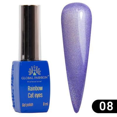 Oja semipermanenta Rainbow Laser Cat Eyes 8ml, 08 foto