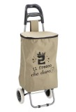 Cumpara ieftin Carucior cu roti pentru cumparaturi, textil fier 35 x 28 x 92 cm