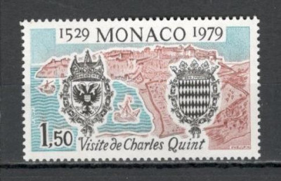 Monaco.1979 450 ani vizita Imparatului Carol V SM.634 foto