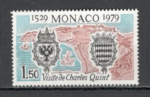 Monaco.1979 450 ani vizita Imparatului Carol V SM.634