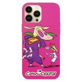 Husa compatibila cu Apple iPhone 14 model Cow and Chicken Super Cow, Silicon, TPU, Viceversa, Transparent, Carcasa