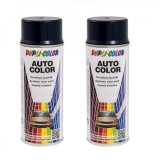 Cumpara ieftin Pachet 2 x Vopsea spray auto Dacia albastru 665 Dupli Color 350 ml, DUPLI-COLOR