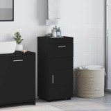 Cumpara ieftin Dulap de Baie cu ușă Negru 37 x 31.5 x 82 cm Lemn compozit
