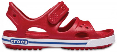 Sandale Crocs Crocband II Sandal Kids Rosu - Pepper/Blue Jean foto