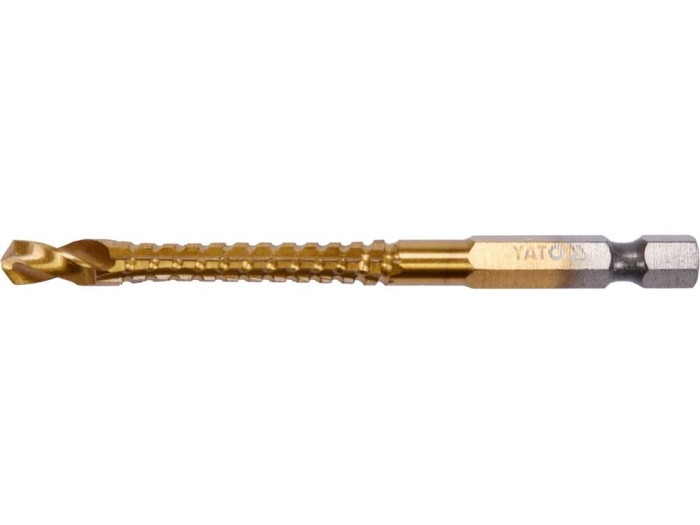 YATO Burghiu freza pentru metal 6 mm, hex 1/4, Auriu