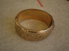 Superba BRATARA Tip Catusa Vintage - 1/5 Gold 9k foto