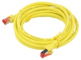 Patch cord rețea galben 3m Cat6 LSZH