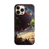 Husa compatibila cu Apple iPhone 14 Pro Max model Nebula island, Silicon, TPU, Viceversa, Transparent, Carcasa