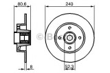 Disc frana RENAULT MEGANE II (BM0/1, CM0/1) (2002 - 2011) BOSCH 0 986 479 278