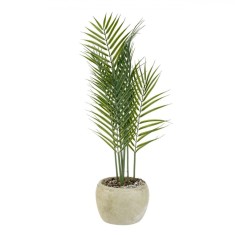 Ghiveci Decorativ cu Plantă Artificială, Ferigă, Diametru 17cm, &Icirc;nălțime 68cm