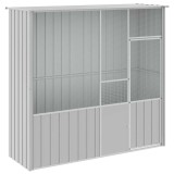 Cumpara ieftin Colivie Pasari Gri, 215x78x200cm, Otel Galvanizat, Voliera Spatioasa, Sigura, Interior/Exterior