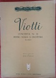 Partitura - Concertul nr. 22 pentru vioara si orchestra, in la minor - Viotti (1974)