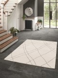 Covor Belgian, Miami 68122, Crem / Gri, Diverse Dimensiuni - 120x170 cm
