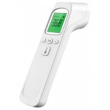 Cumpara ieftin Termometru digital cu infrarosu, fara contact, afisaj LCD iluminat, masurare rapida 1 secunda, alb