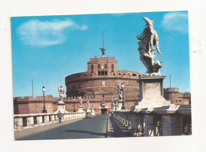 FA53-Carte Postala- ITALIA - Roma, Ponte e Castel S. Angelo, necirculata 1968