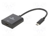 Adaptor HDMI 1.4 USB-C 0,15m GEMBIRD negru