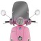 Parbriz mediu fumuriu Vespa LX 50-125-150cc - prinderi parbriz cromate