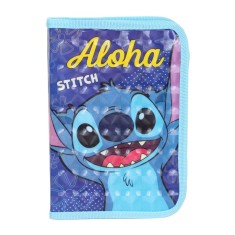 Penar cu 1 fermoar si 2 extensii, Disney Stitch, Aloha, Albastru