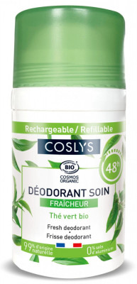 Deodorant BIO proaspat cu parfum de ceai verde si menta Coslys foto