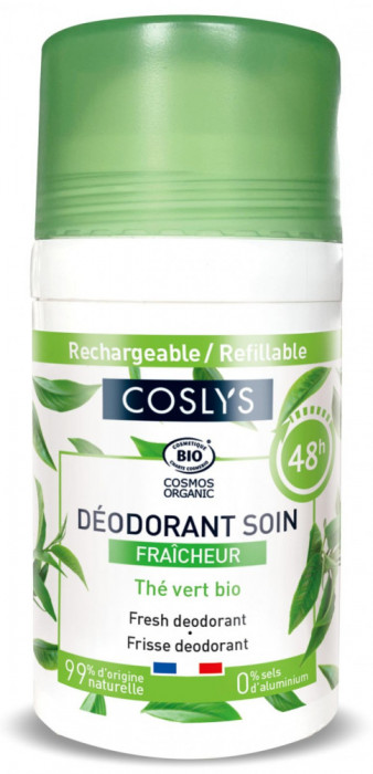 Deodorant BIO proaspat cu parfum de ceai verde si menta Coslys