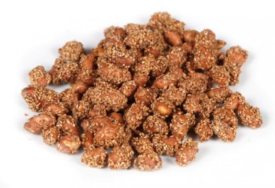 Alune (arahide) caramelizate cu susan 1kg foto