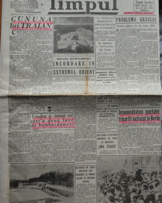 Ziarul Timpul, 10 octombrie 1940 foto