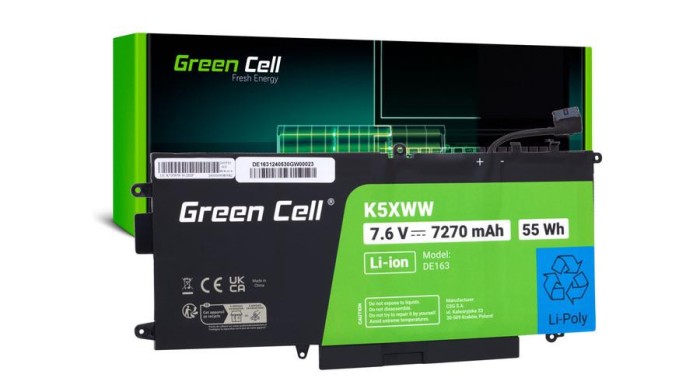 Baterie pentru laptop Green Cell K5XWW, Dell Latitude 7390 2-&icirc;n-1 5289 7389