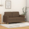 Gossi canapea cu 2 locuri, maro, 120 cm, material textil