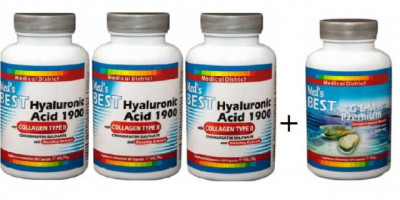 3 Best Hyaluronic Acid 1900 with Collagen + 1 Best G-L-M Premium Medical District foto