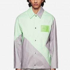 A-COLD-WALL* cămașă din bumbac culoarea verde ACWMO096A.-GREY/GREEN