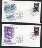 UN Geneva 1975 Namibia Mi.52-53 FDC UN.114