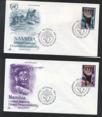 UN Geneva 1975 Namibia Mi.52-53 FDC UN.114 foto