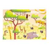 Cumpara ieftin Puzzle Si Joc Animale Din Safari, 2X24 Piese, Ravensburger