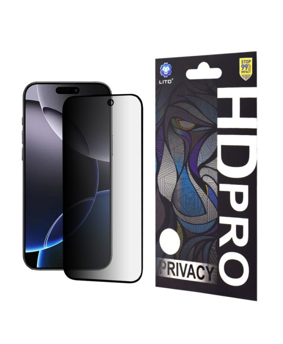 Geam Soc Protector Privacy Full Glue iPhone 16 Pro Max