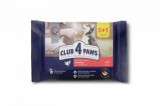 Club 4 Paws Hrana umeda catei - curcan, set 5+1, 6 80 g