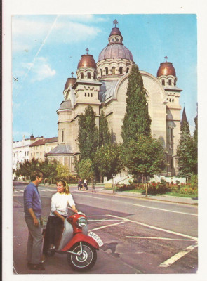 Carte Postala veche - Targu Mures, Catedrala, Circulata 1968 foto