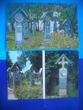 HOPCT LOT 2551 CIMITIRUL VESEL SAPANTA-JUD MARAMURES-2 CARTI POSTALE-CIRCULATE
