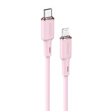 Cablu Acefast MFI USB Tip C - Lightning 1,2 M, 30 W, 3 A Roz (C2-01 Roz) C2-01-C-L PINK
