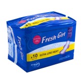 Absorbante Fresh Girl, Ultra Long Night, Set 10 Bucăți, Lungime 320 mm, Oem