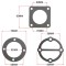 Set garnituri cap compresor 51mm SPC113