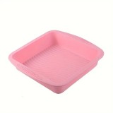 Forma din silicon pentru tort sau tarta,forma patrata, diverse culori,26x24x5 cm