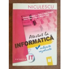 Atestat la informatica- Brandusa Bogdan, Doina Druta