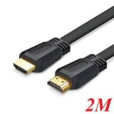 CABLU video Ugreen, &quot;ED015&quot; HDMI (T) la HDMI (T) 4K la 60Hz, lungime 2m, flat, negru &quot;70159&quot; (timbru verde 0.08 lei) - 6957303871599