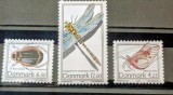 Danemarca 2003 insecte, g&acirc;ndac, efemeră serie 3v serie nestampilata