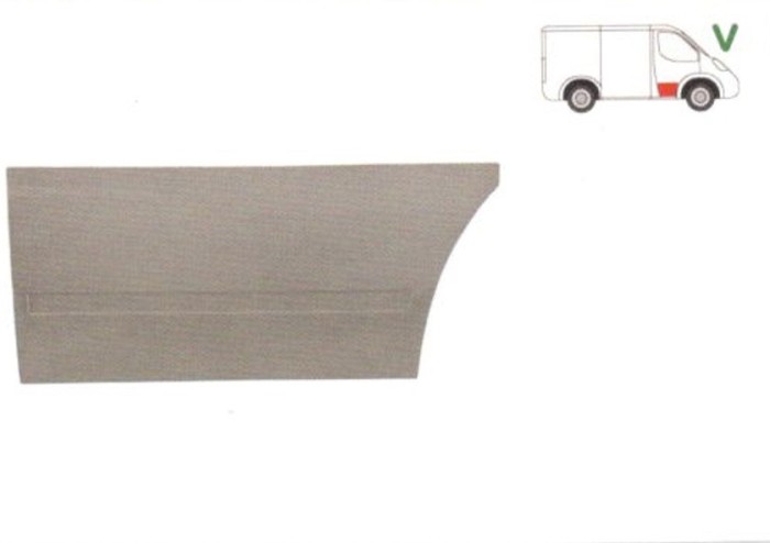 Element reparatie usa Mercedes Vito W638 1996-2003, segment portiera fata dreapta, partea de jos , inaltime 470mm