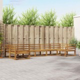 vidaXL Set de canapele de exterior 7 pcs natural Lemn Solid de Acacia 3368102