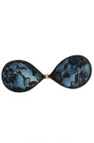 BRA73-4 Sutien &quot;invizibil&quot; cu cupe autoadezive, albastru, Push Up, c