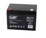 Baterie gel, 24 V, 5 Ah, negru, Lean 312