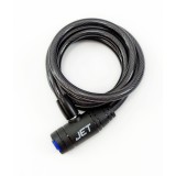Antifurt cu cheie JET LOCK TY-506-1, 10x1500mm, culoare negru, cu suport Cod:Z044