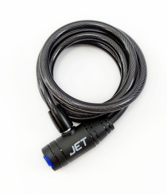 Antifurt cu cheie JET LOCK TY-506-1, 10x1500mm, culoare negru, cu suport Cod:Z044 foto